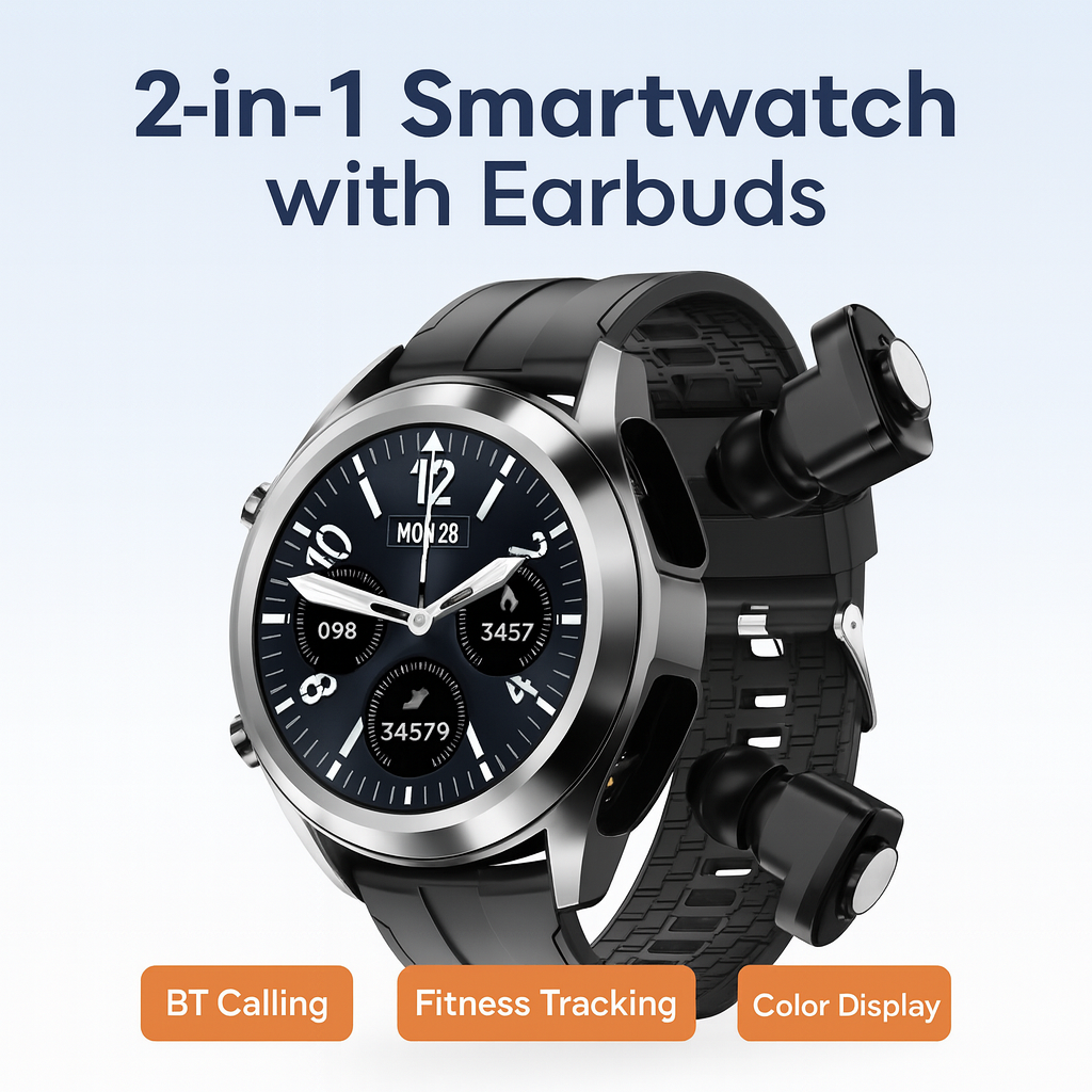 2 In 1 In Ear Wireless Stereo Earbuds Smart Watch