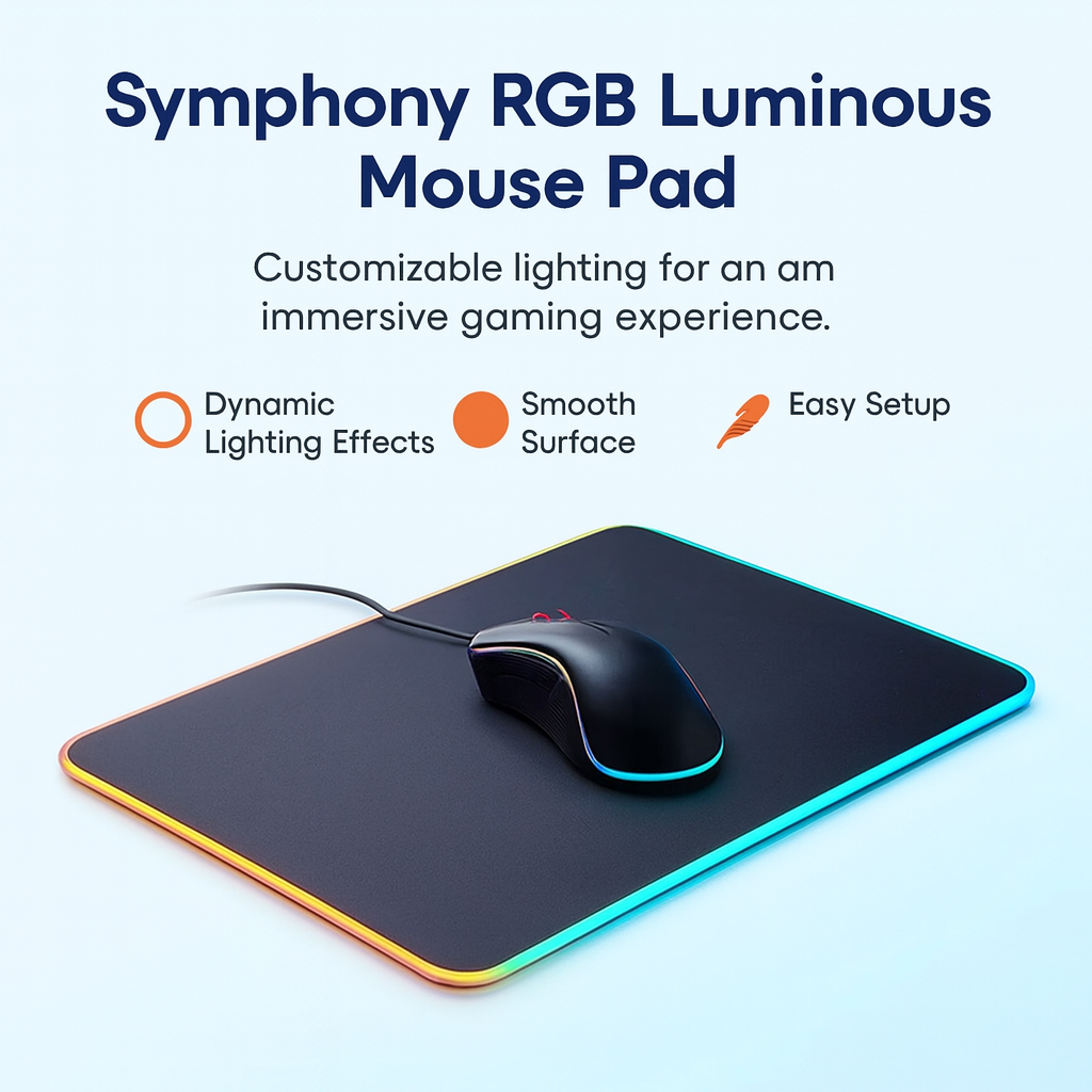 Symphony RGB Luminous Mouse Pad