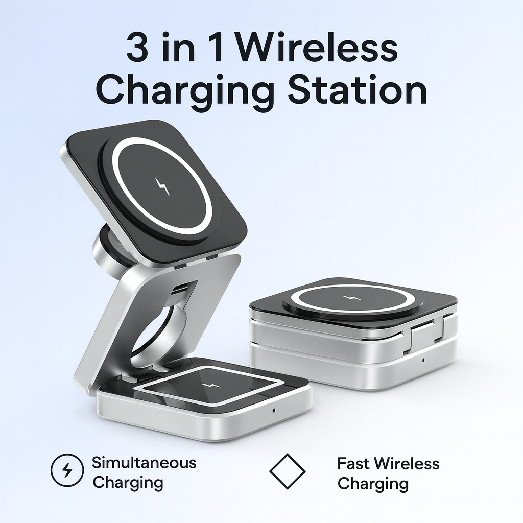 3 in 1 Wireless Charging Station